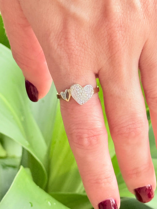 Double Heart Ring