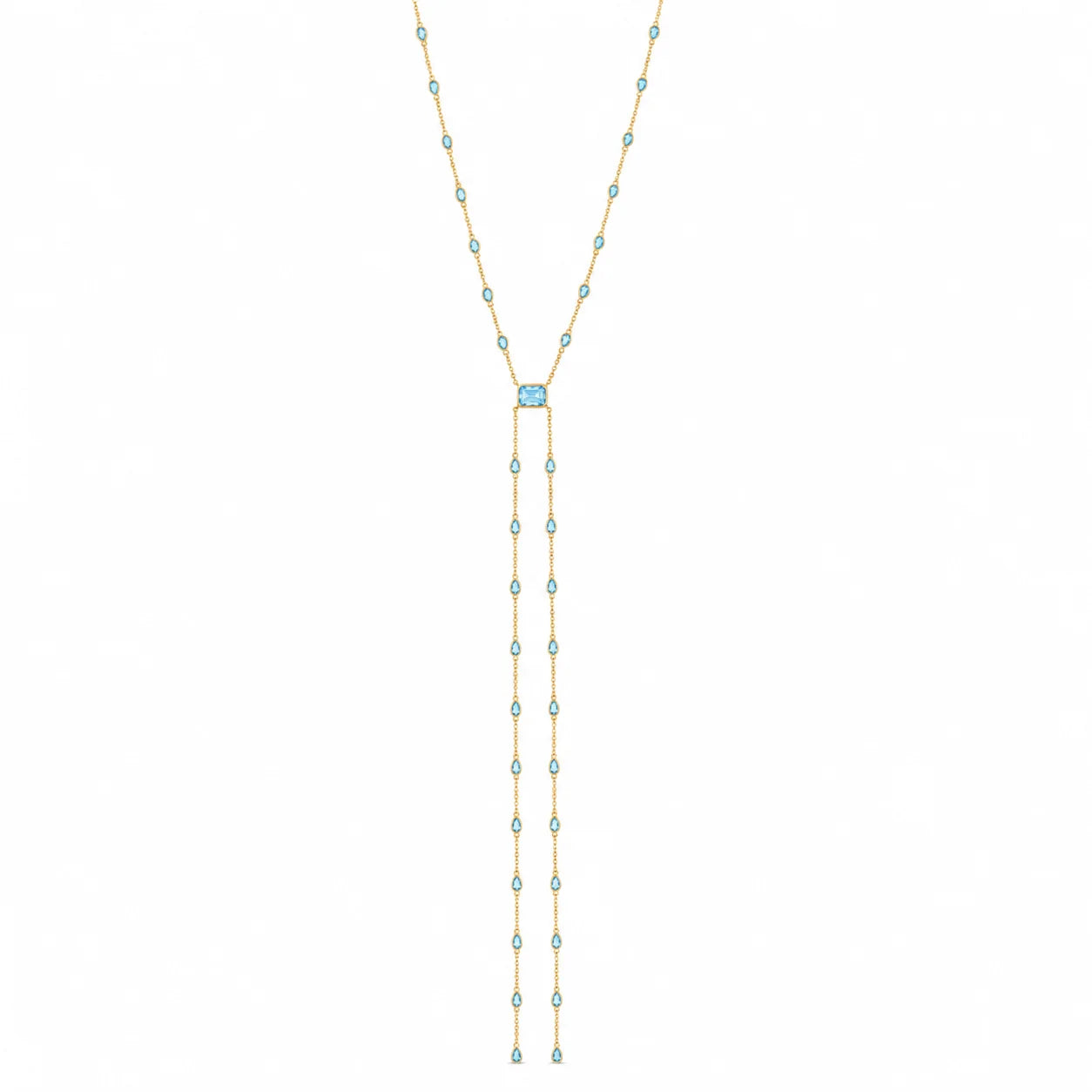 Capri Blue Tie Lariat