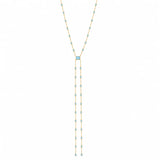Capri Blue Tie Lariat