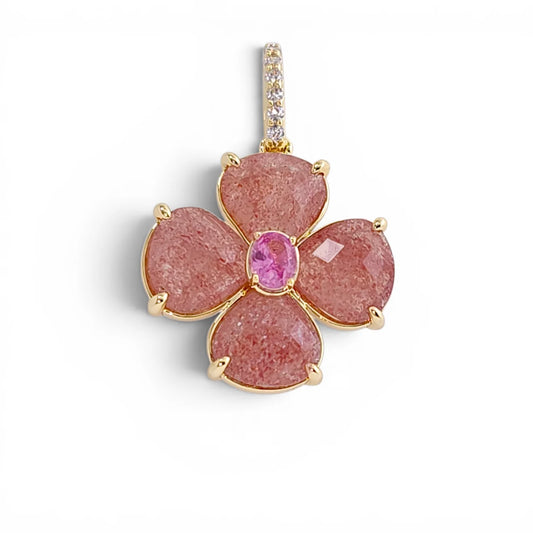 Sonya Flower Pendant | 18K gold plated | Italian craftsmanship