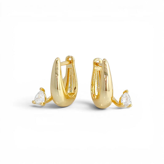Glory Hoop earring | 18K Gold plated | Italian craftsmanship