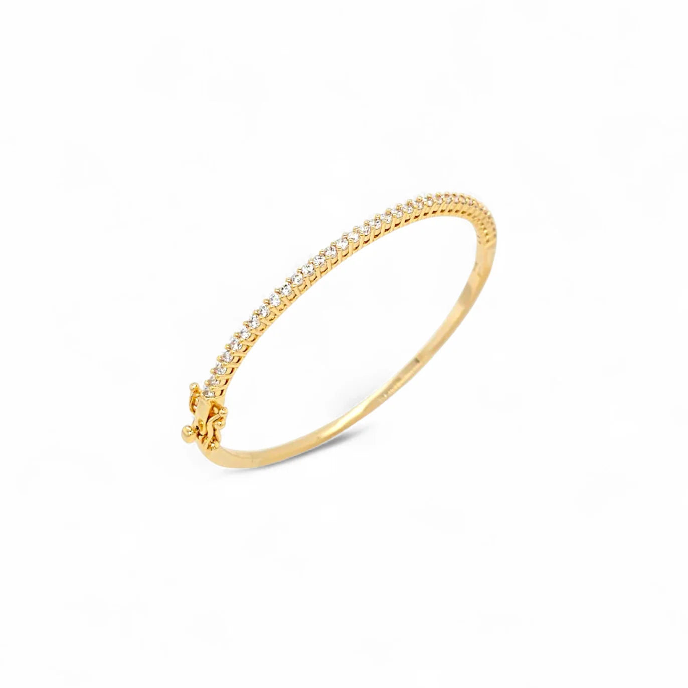 Bangle Viena Small | 18k gold plated | Italian brass | cubic zirconia