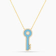 Elevated Key Turquoise Necklace