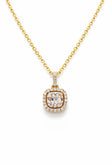 10K Gold Square Pendant