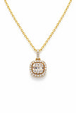 10K Gold Square Pendant