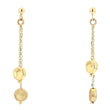 14K Gold Double Chain Earrings