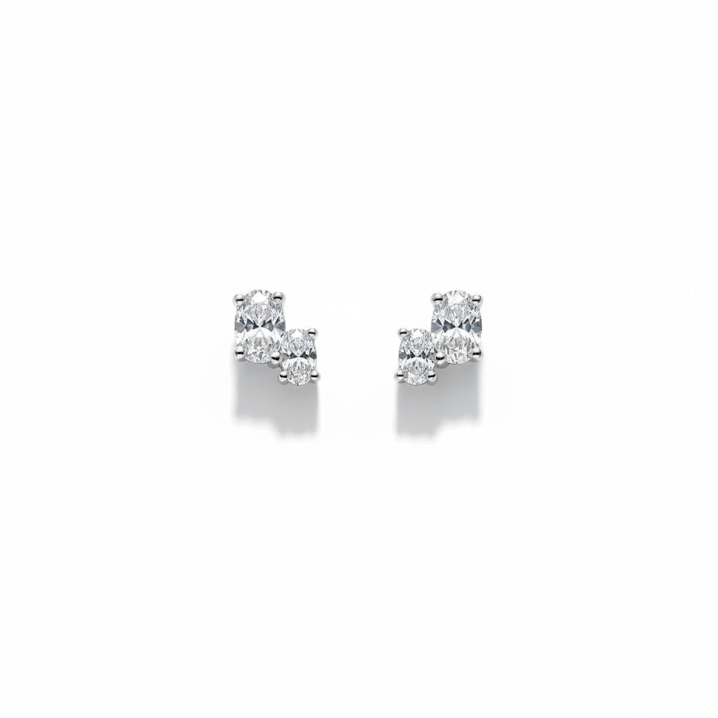 Double Oval Stud