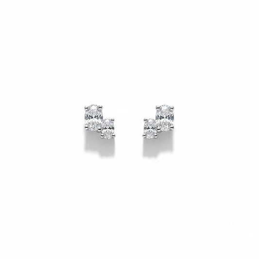 Double Oval Stud