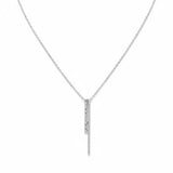 Linear Baguette Pave Necklace