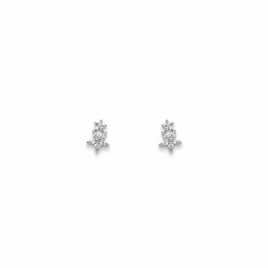 Mini Double Pave Star Studs