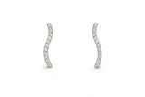 14K Wavy String Studs