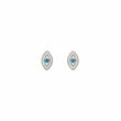 10K Gold Evil Eye Studs