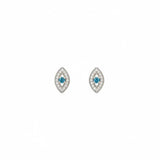 10K Gold Evil Eye Studs