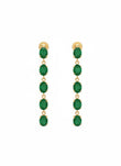 18K Gold Emerald Earring