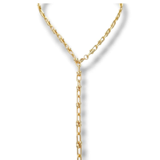 U link plain Necklace | 2 sizes Unisex | Multi-wear | 18k gold plated | Italian craftsmanship