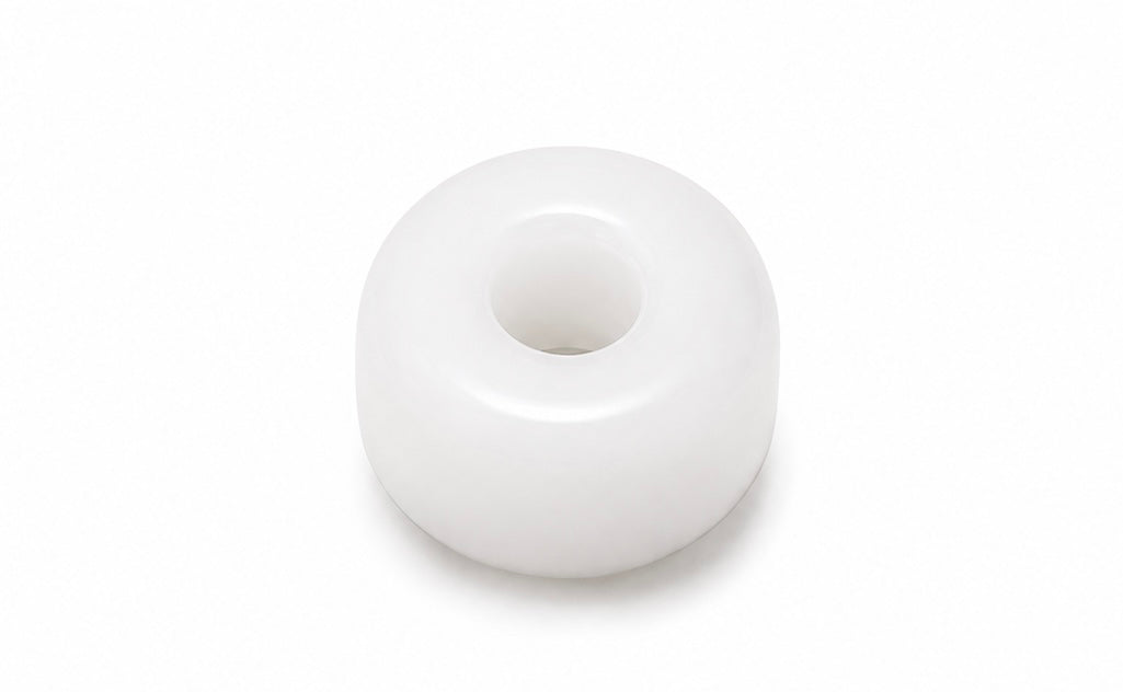 Murano Glass Bead Pearl White