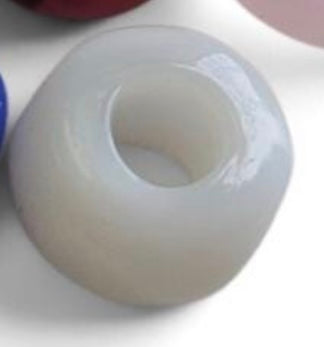 Murano Glass Bead Pearl White