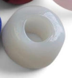 Murano Glass Bead Pearl White