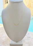 14K Bead Row Necklace