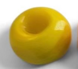 Murano Glass Bead Sunshine Yellow