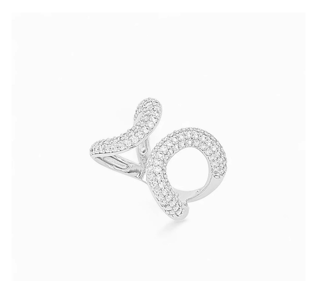 Ring Flair CZ – 18k Gold Plated | Open Front Collection