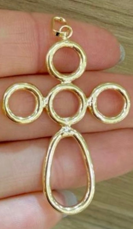 14K Gold Small Cross Pendant