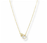 Fancy Thin necklace | Front lobster clasp for pendants | 18k gold plated | Italian craftsmanship