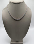 Sterling Silver 925 CZ Tennis Necklace