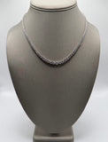 Sterling Silver 925 CZ Tennis Necklace