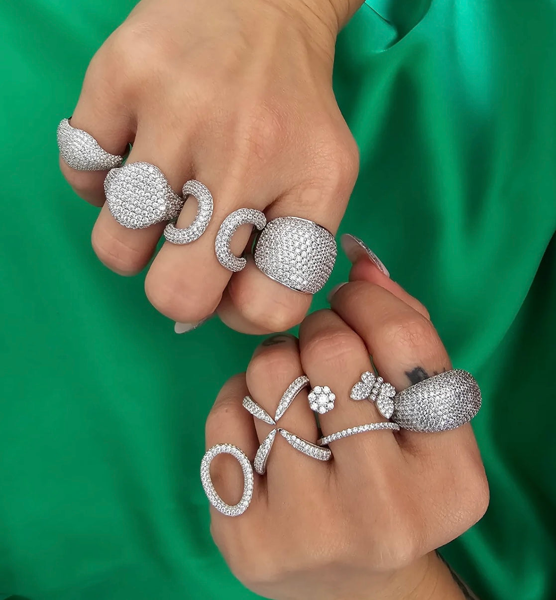 Celeste Pavé Wrap Ring