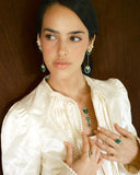Elevated Scarab Malachite Necklace
