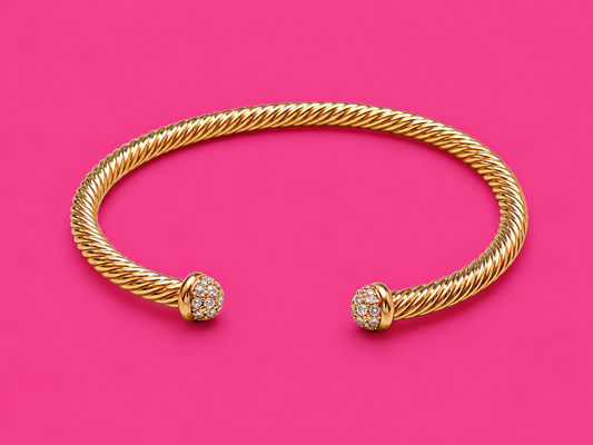 The Pavé Twist Cuff