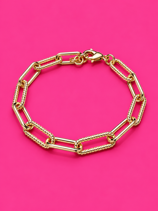 The Textured Link Bracelet