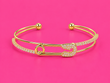 Crystal Safety Pin Cuff
