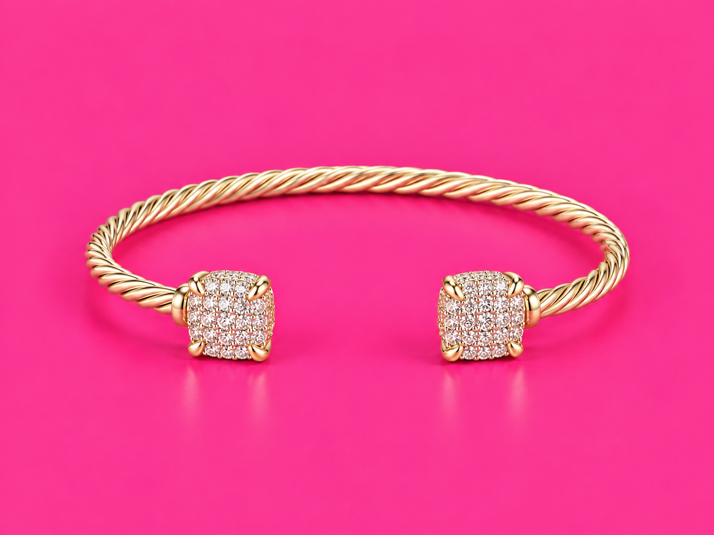 Pavé Cushion Cable Cuff