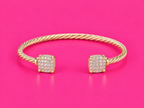 Pavé Cushion Cable Cuff
