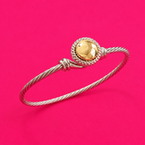 Celeste Two-Tone Bangle