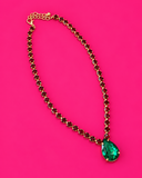 Cherry Lime Drop Necklace