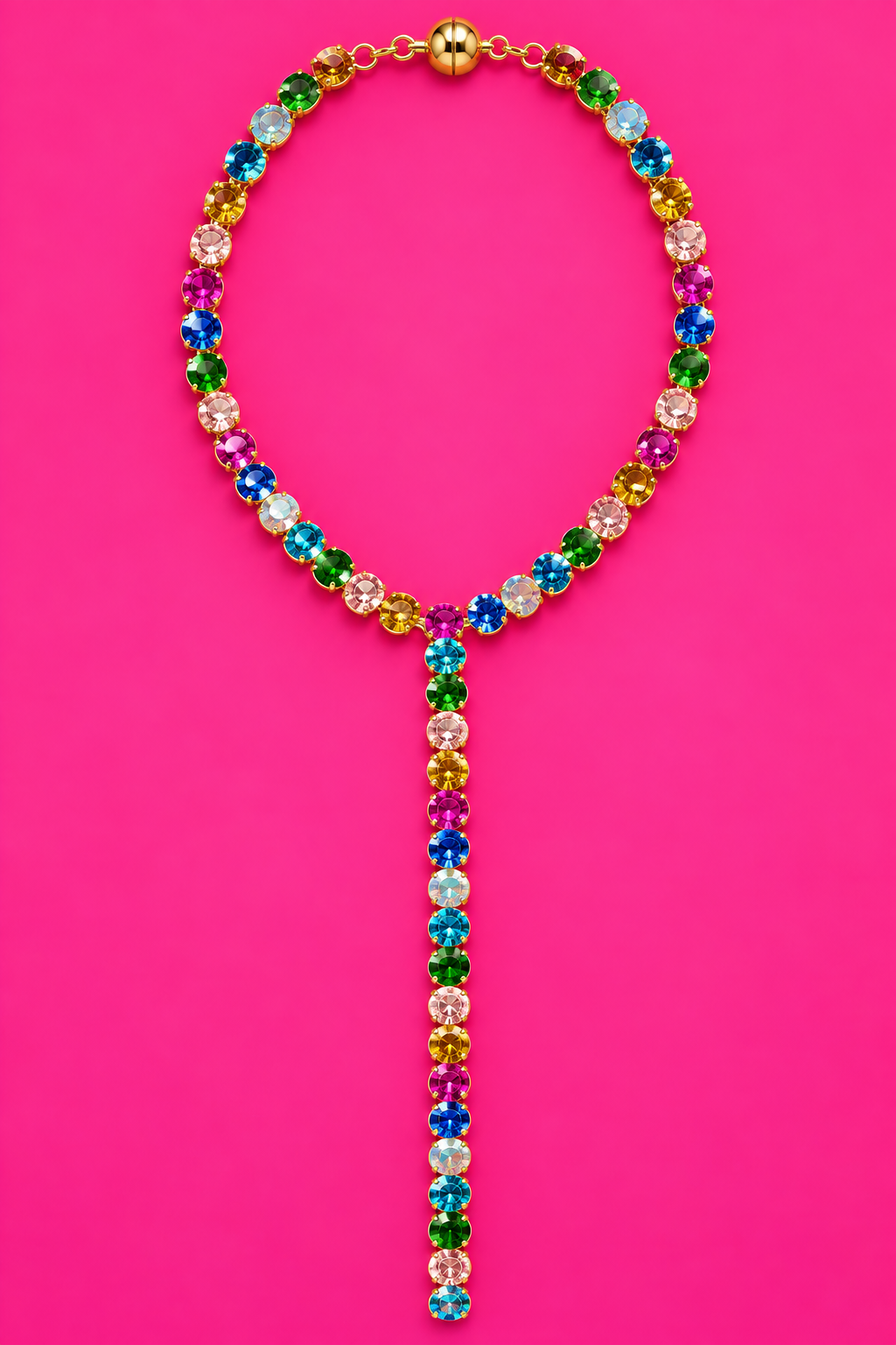 Candy Drop Lariat Necklace