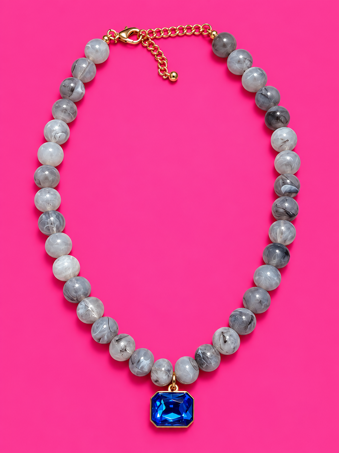 Blue Raspberry Ice Necklace