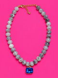 Blue Raspberry Ice Necklace