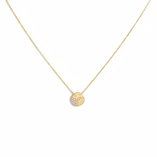 14K Diamond Circle