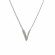 14K V Diamond Necklace