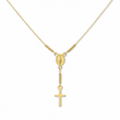 14K Diamond Bead Cut Necklace
