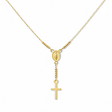 14K Diamond Bead Cut Necklace