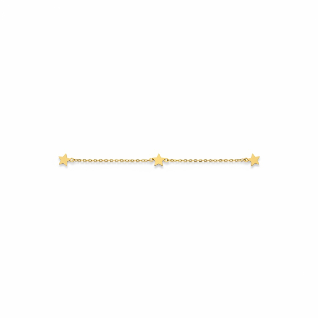14K Gold Star Bracelet
