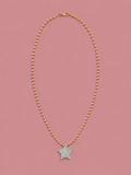 Removable Star Charm Beaded Necklace