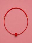 Cherry Red Ceramic Bead