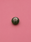 Olive Speckled Ceramic Bead