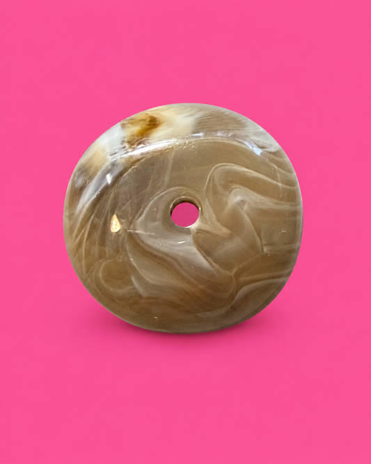 Beige Resin Bead